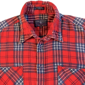Vintage Coleman Outdoors Flannel Shirt Long-sleeve‎ Button-down Men’s 2X…